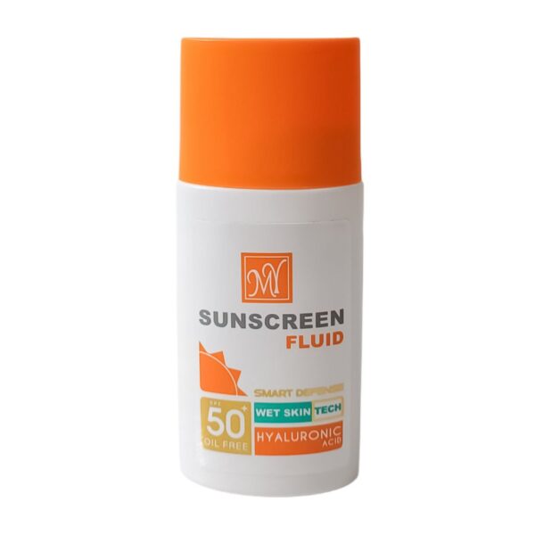 گالری بهار فلوئید ضد آفتاب بیرنگ مای SPF50 مدل هیالورونیک اسید